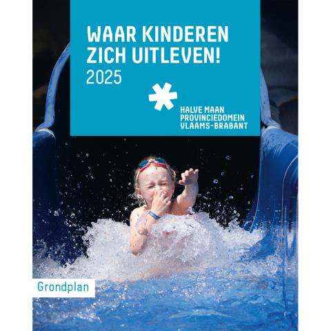 Cover folder wegwijs in Provinciedomein Halve Maan Diest 2025